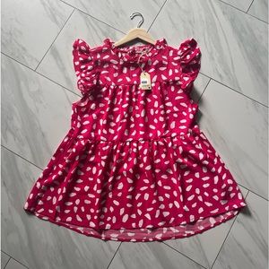 Betty Rubble Dot Pink Blouse